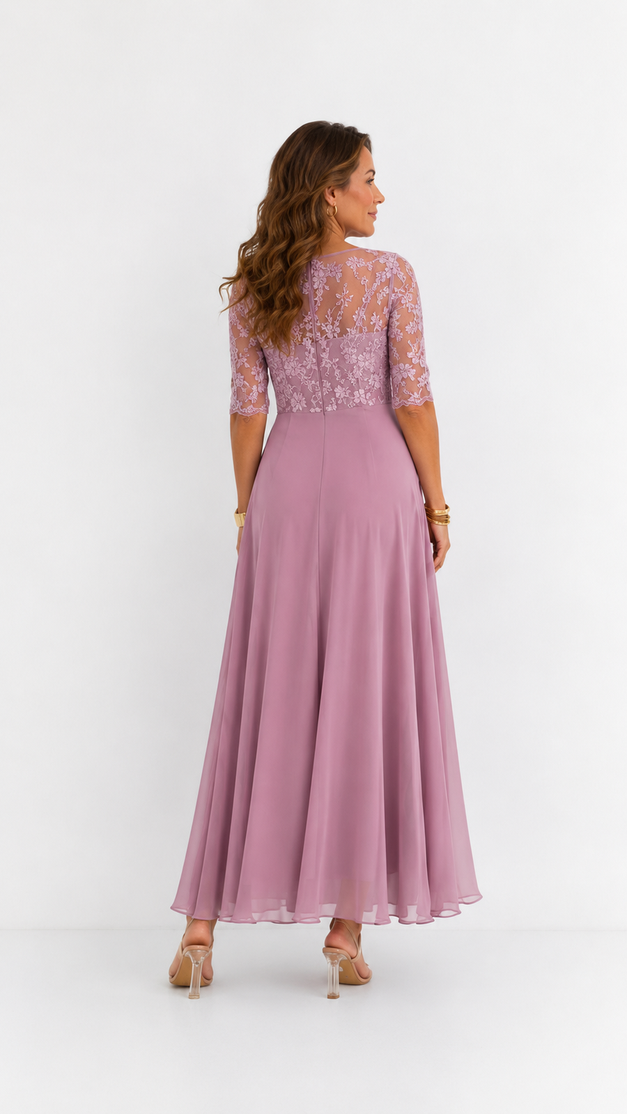 RHONDA | Vestido elegante de encaje - Azul Marino | Mar de Abril