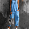 Celeste+Bolso gris